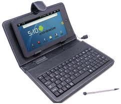 Capa Com Teclado Usb Para Tablet 7 Polegada